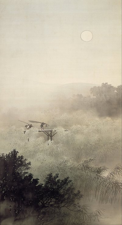 Moonlit Evening by Kawai Gyokudo
